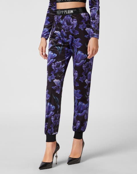 Sweatpants Flowers Women