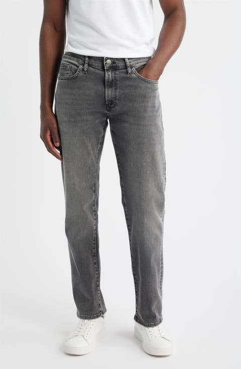 Marcus Slim Straight Leg Jeans (Mid Smoke Supermove) (Regular & Tall)