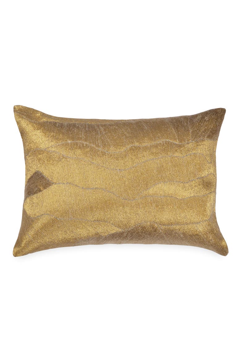 After The Storm Accent Pillow, Main, color, GOLD