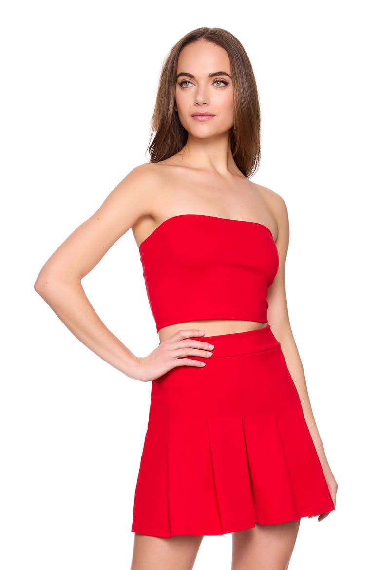 Pleated Skirt, Alternate, color, PERFECT RED