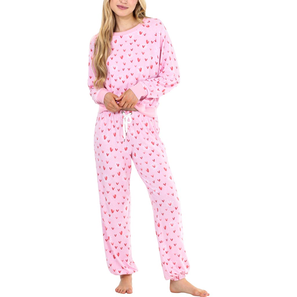 Honeydew Intimates Star Seeker Brushed Jersey Pajamas In Pink