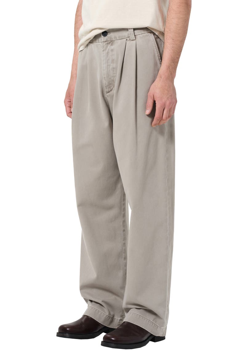 Slater Pleated Wide Leg Pants, Main, color, WICKER MEDIUM GREY