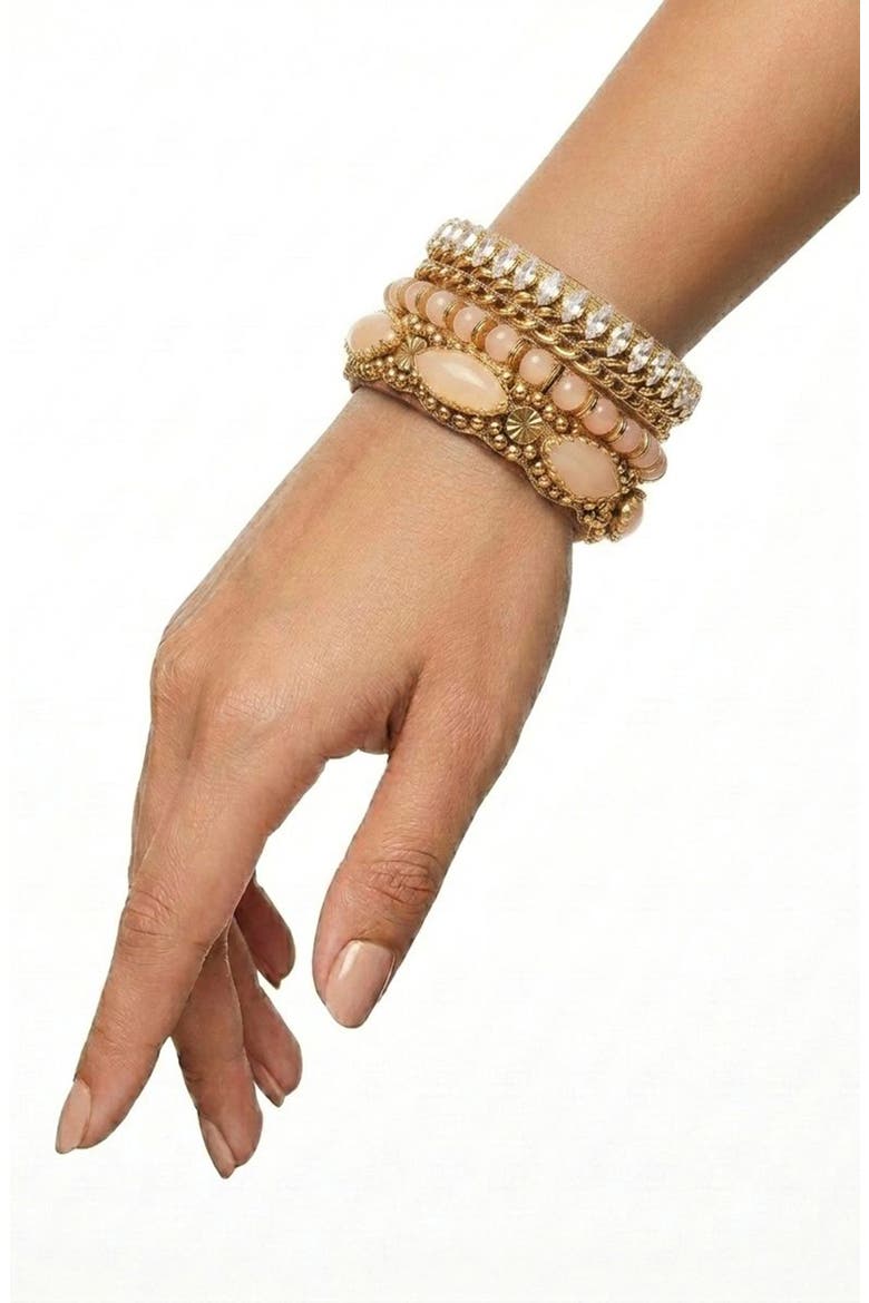 Kia Cuff Bracelet, Alternate, color, PEACH