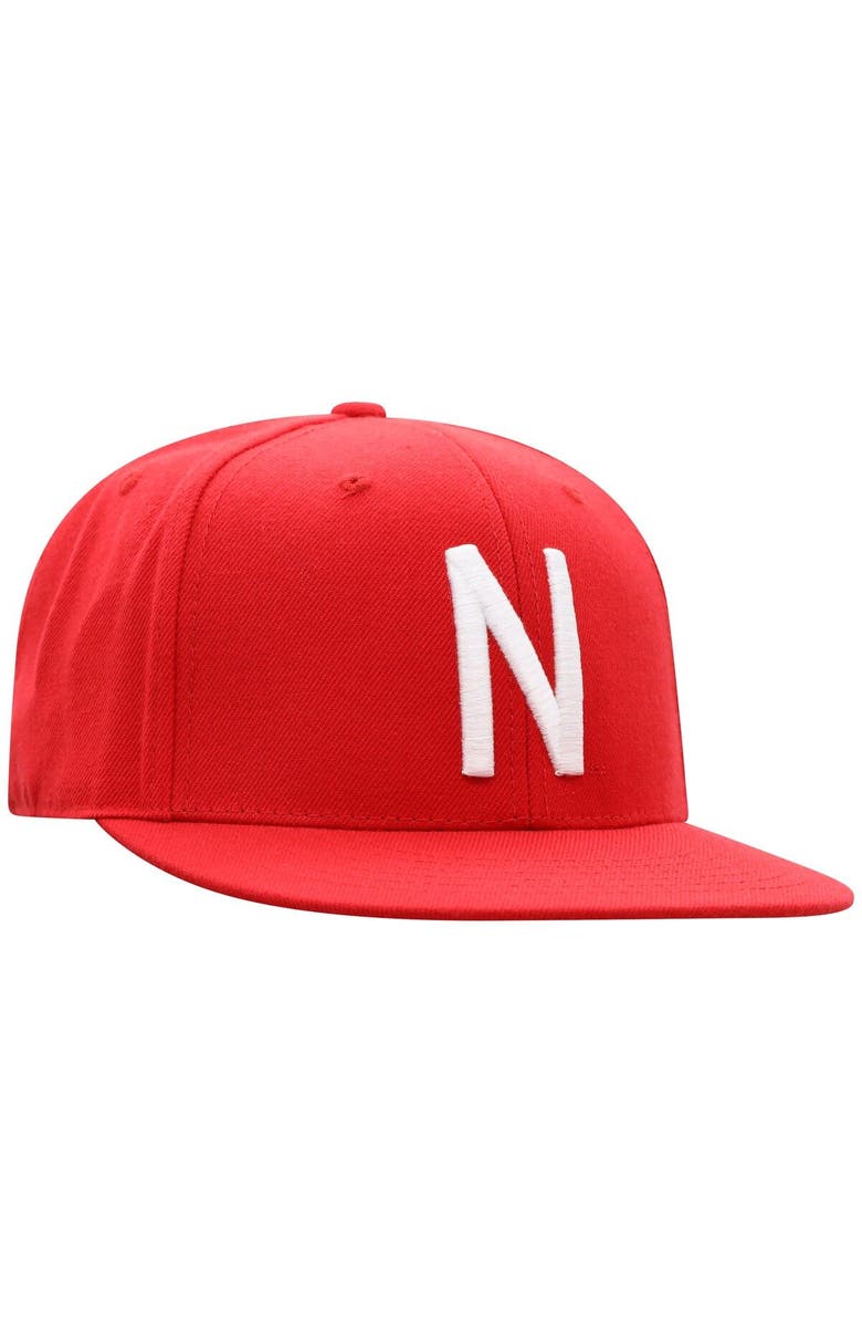 TOP OF THE WORLD Men's Top of the World Scarlet Nebraska Huskers Team Color Fitted Hat, Alternate, color, Scarlet