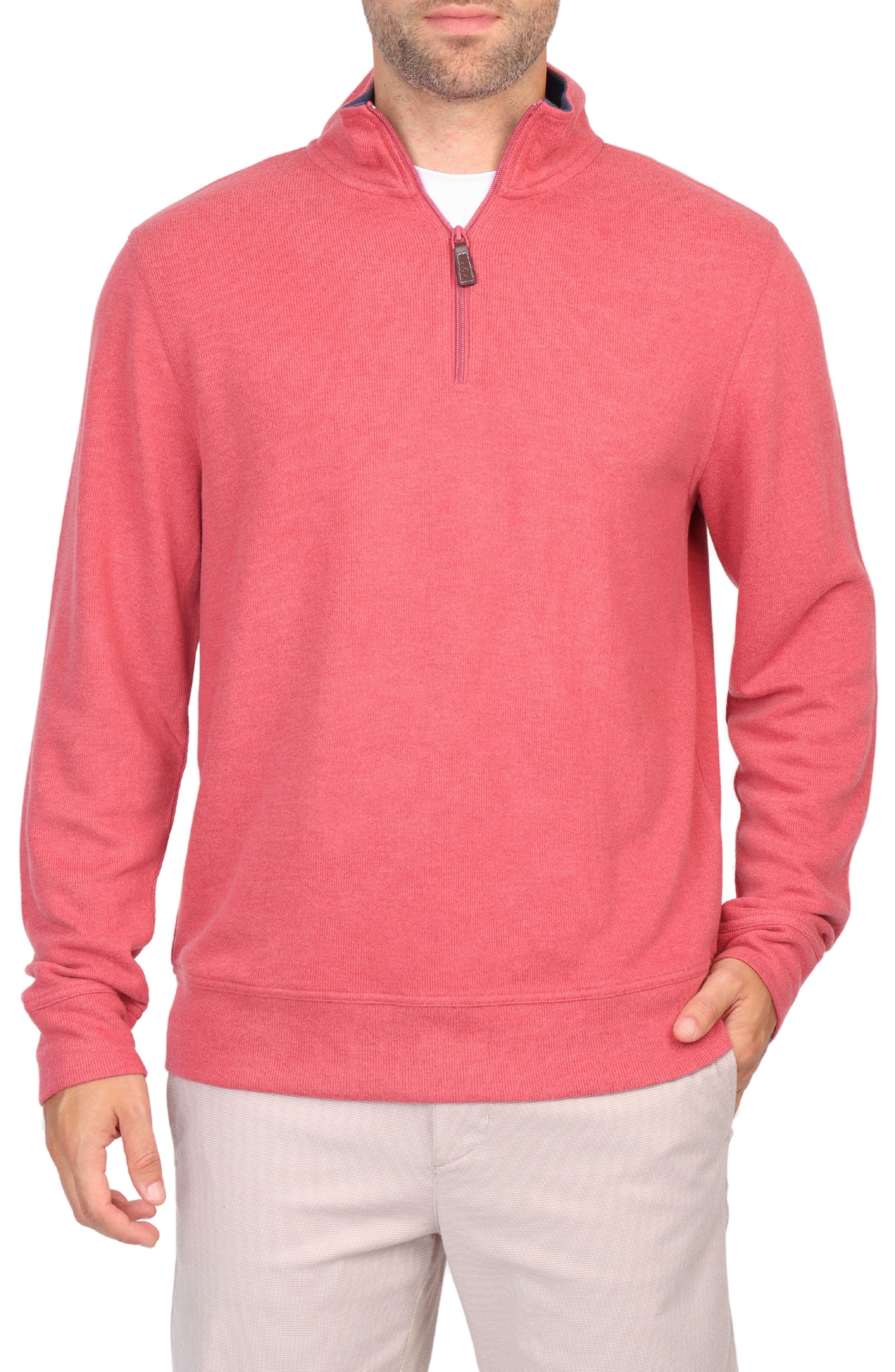 TailorByrd French Rib Quarter Zip Pullover
