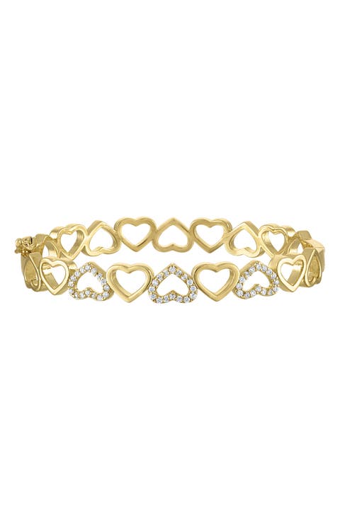 Kids' Cubic Zirconia Heart Bracelet