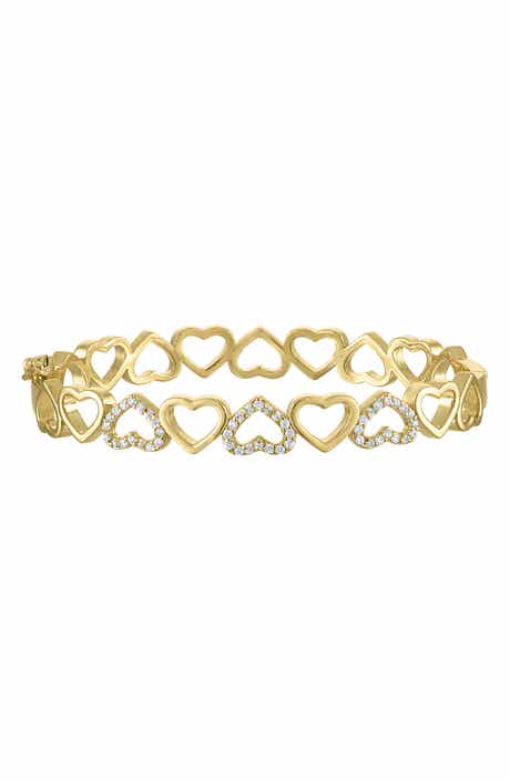 FZN Kids' Cubic Zirconia Heart Bracelet