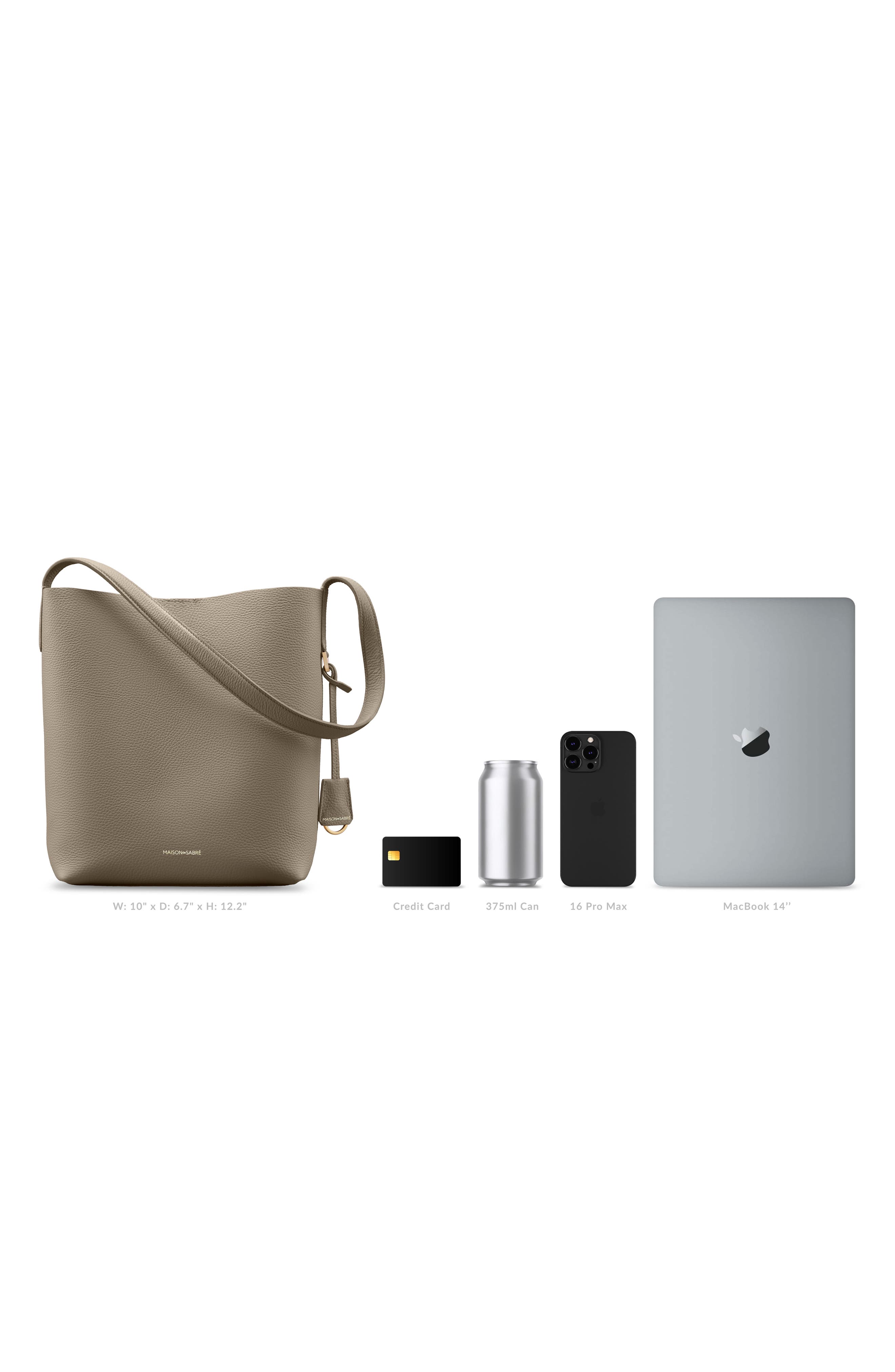 MAISON de SABRÉ The Bucket Soft Tote, Alternate, color, Cashmere Matcha
