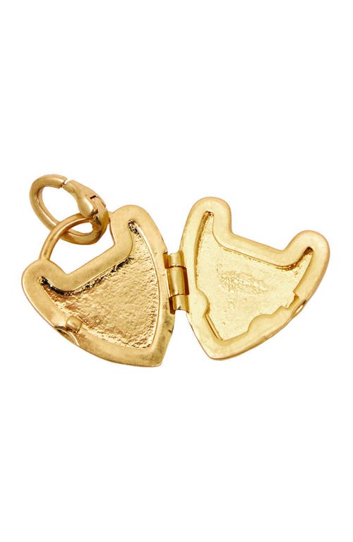 Clare V . Padlock Locket In Gold