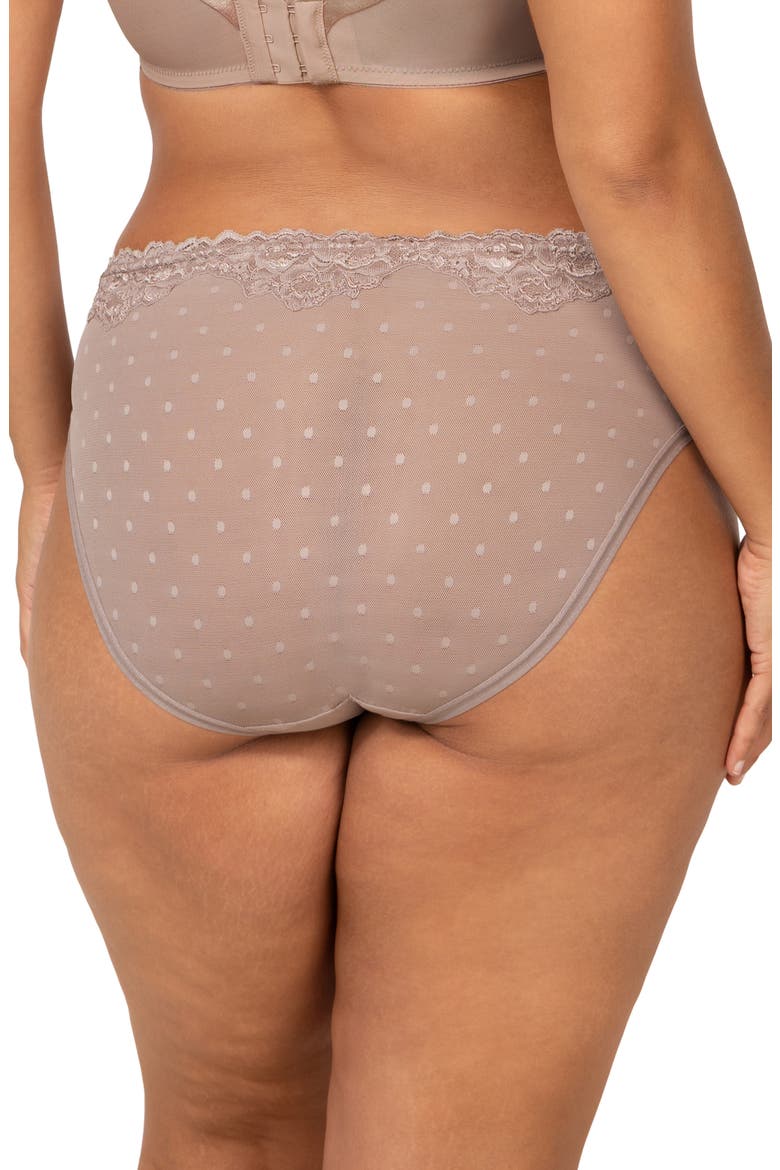 Sheer Whisper High Cut Briefs, Alternate, color, BARK