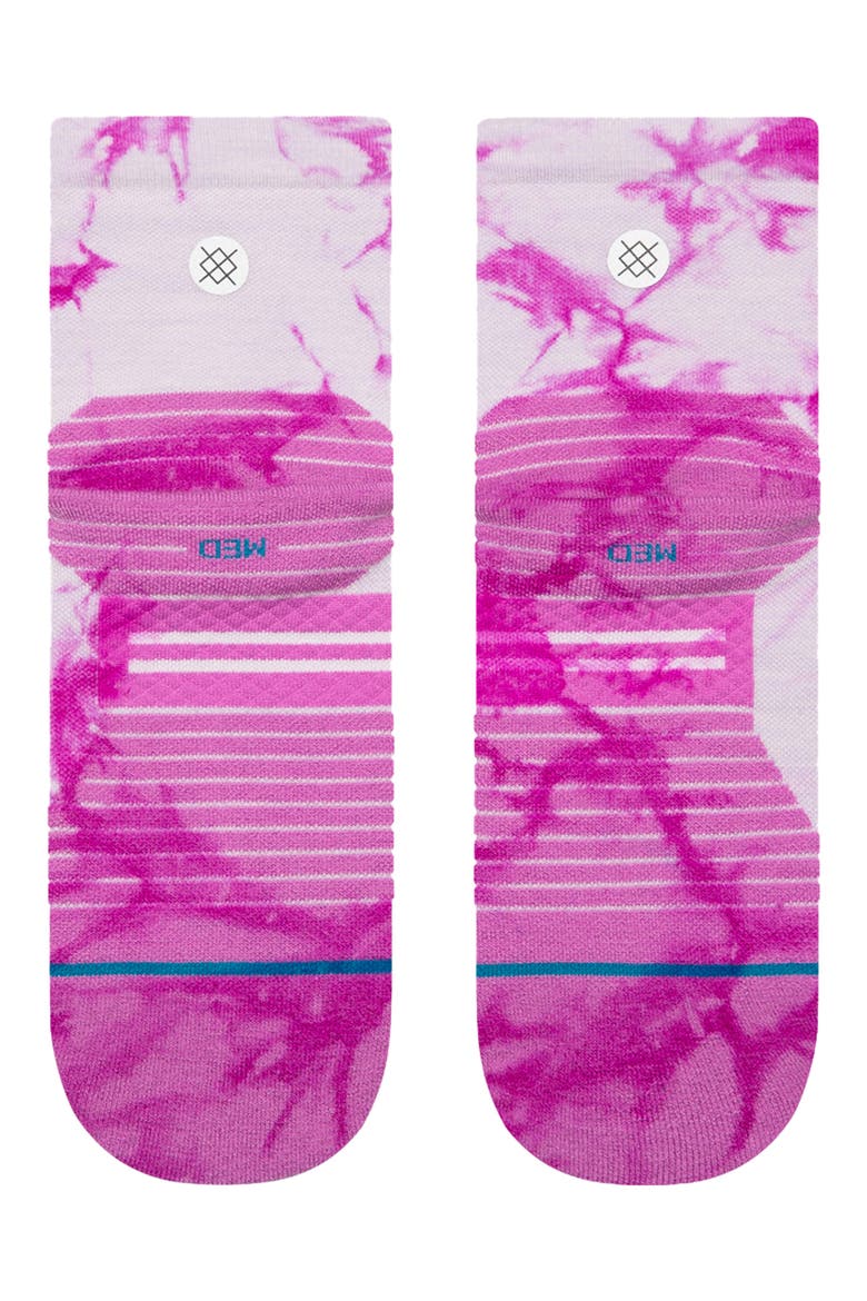 Aria Quarter Socks, Alternate, color, BERRY