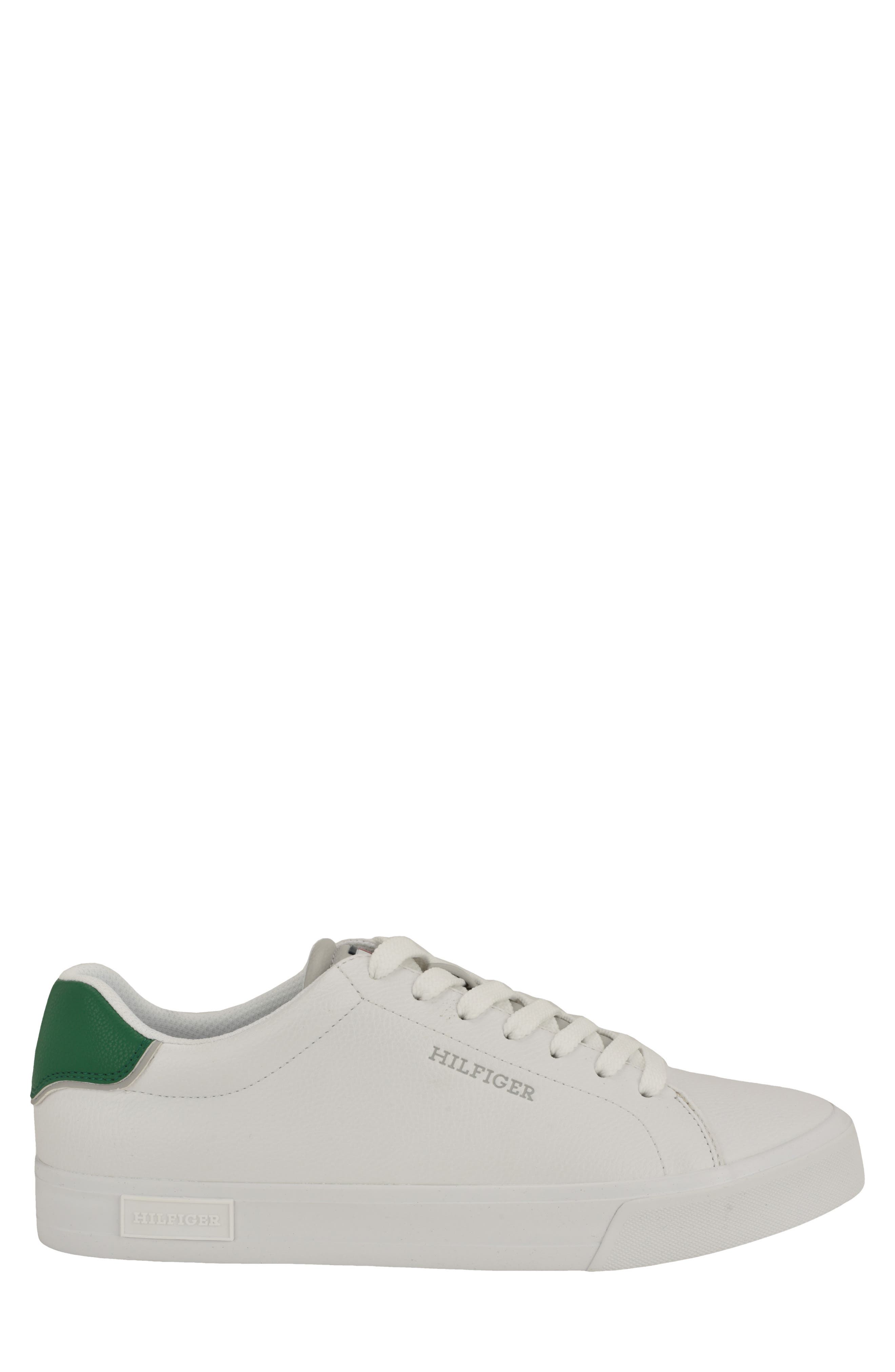 Tommy Hilfiger Rawly Low Top Sneaker, Alternate, color, White/ Green