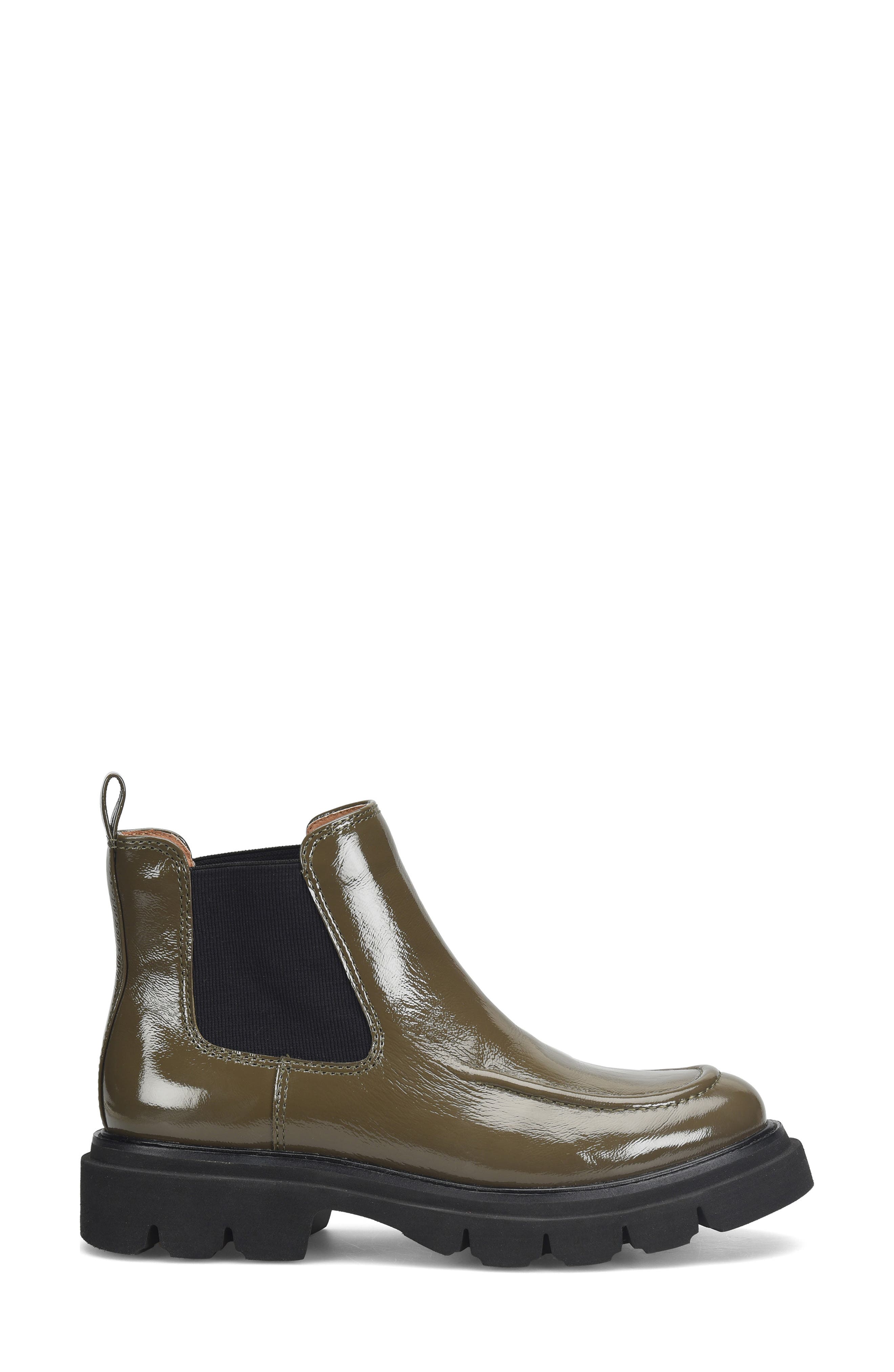 Söfft Samira Platform Chelsea Boot, Alternate, color, Taupe Patent