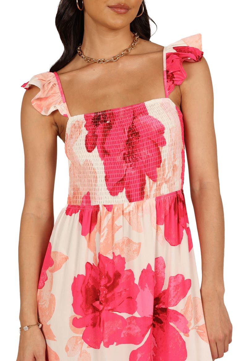 Tilly Floral Maxi Sundress, Alternate, color, PINK