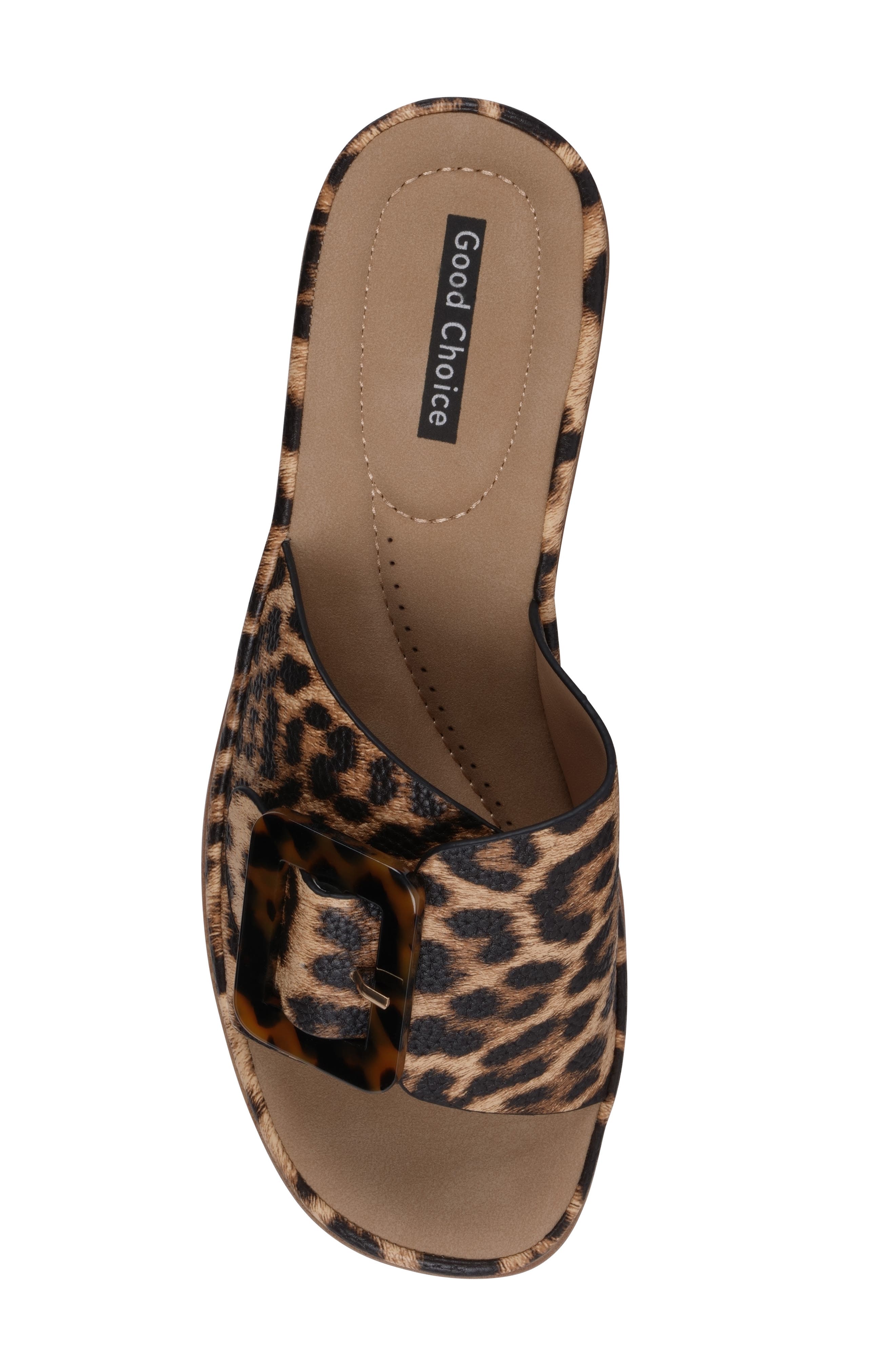 Teri Wedge Sandal, Alternate, color, LEOPARD