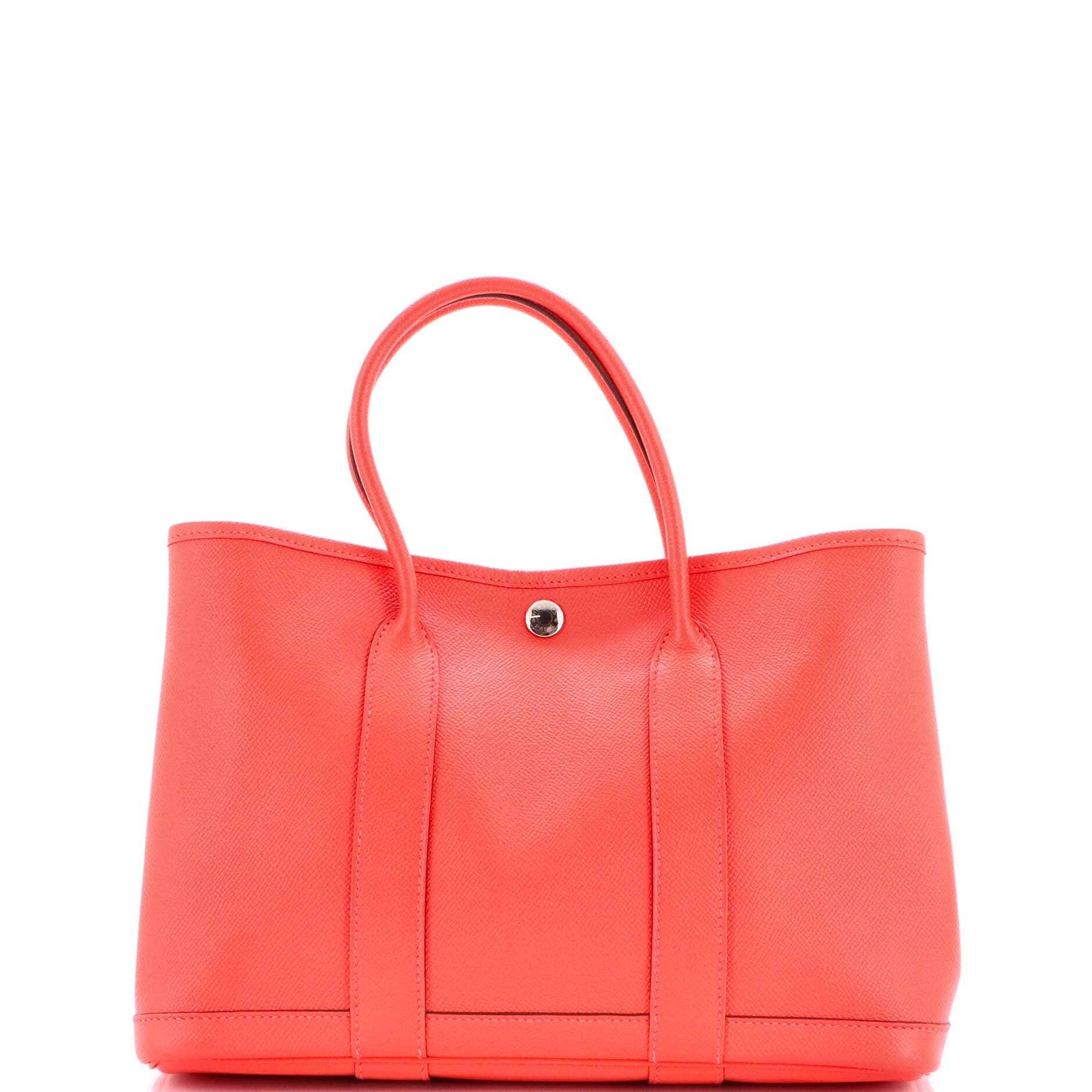 Pre-Owned Hermes Garden Party Tote Leather 30, Alternate, color, 