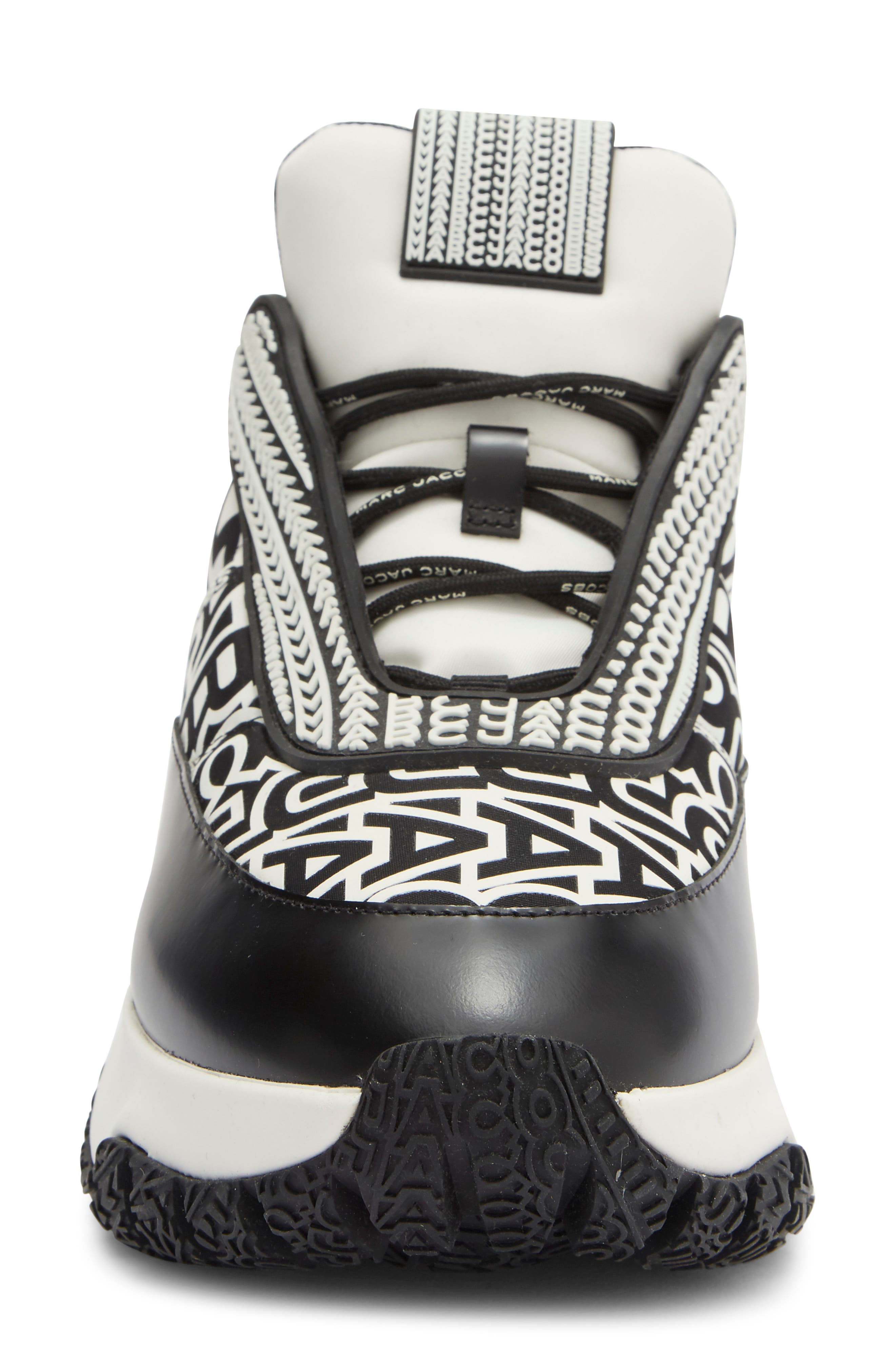 The Monogram Lazy Runner Sneaker, Alternate, color, BLACK/WHITE