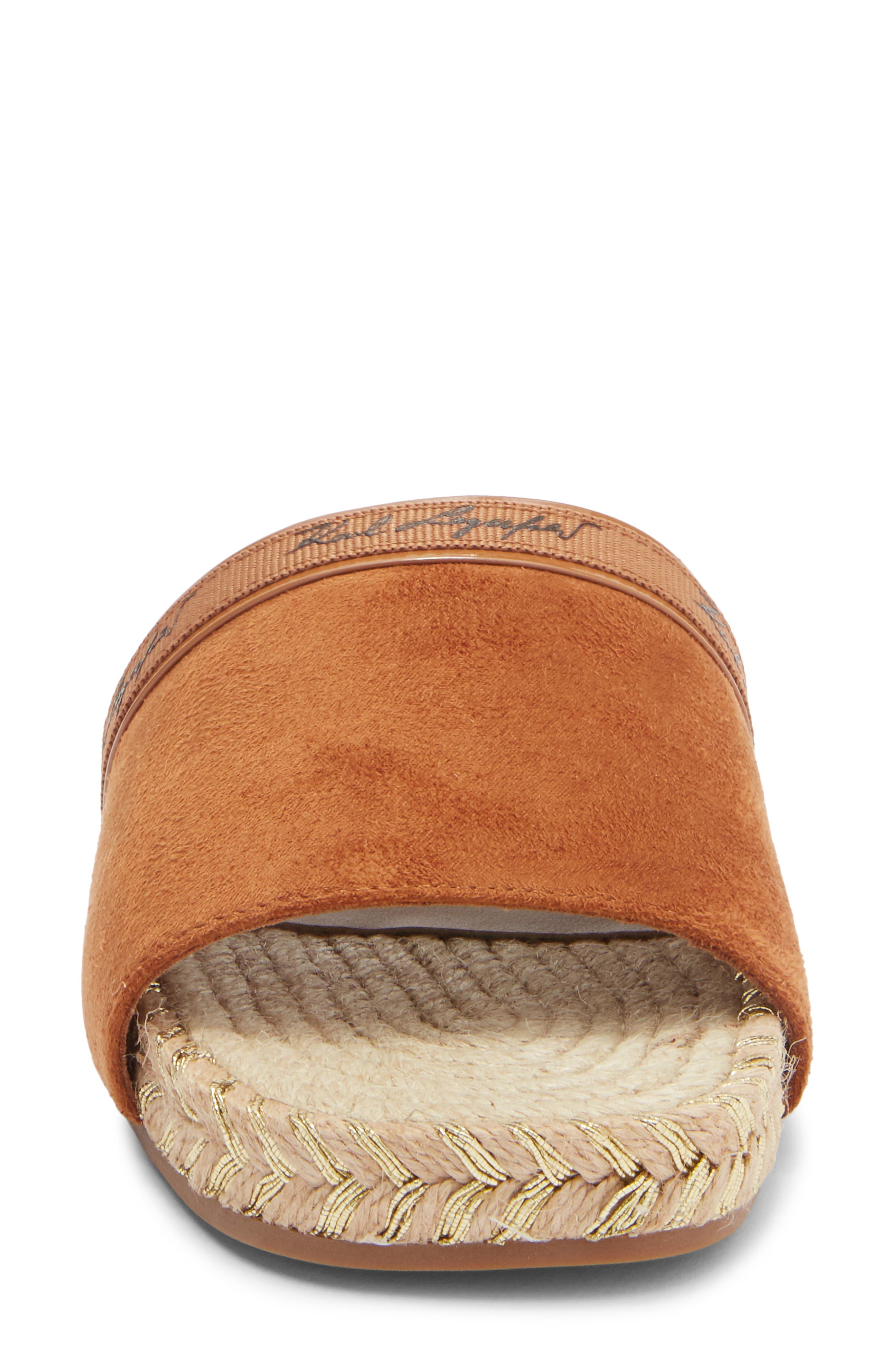 Tarzana 2 Script Espadrille Slide Sandal, Alternate, color, TAN