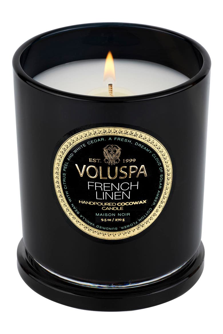 French Linen Classic Candle, Main, color, FRENCH LINEN