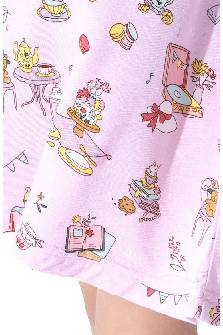 Kids' Tea Party Short Sleeve Dress, Alternate, color, Tea Party