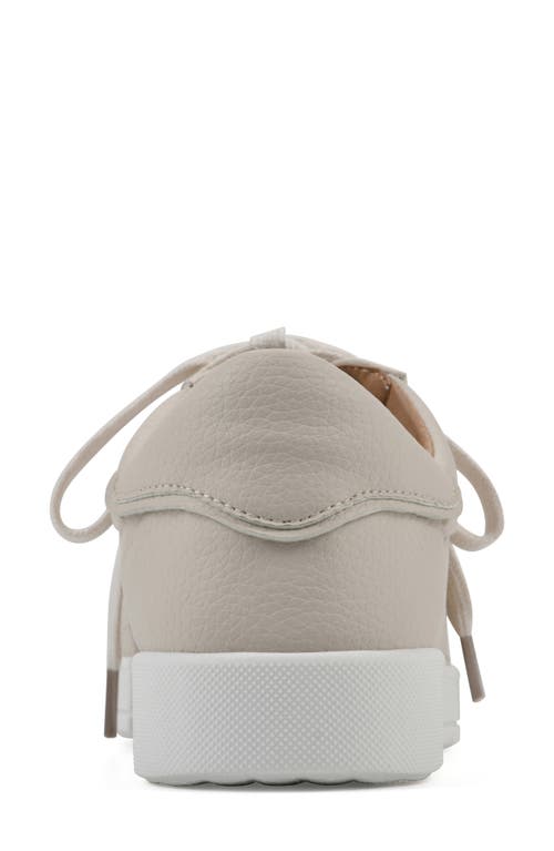 White Mountain Footwear Uniform Sneaker In Bone Smooth