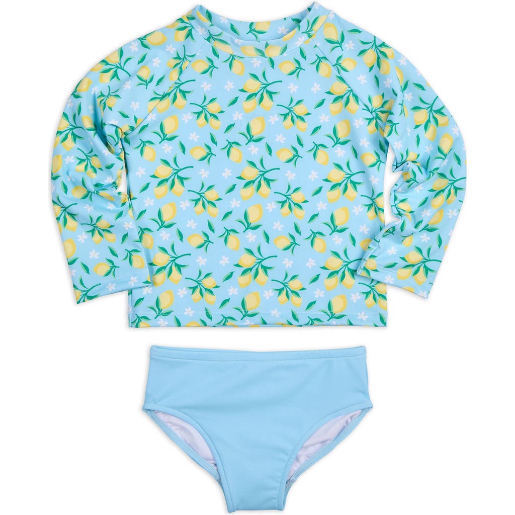 FLORENCE EISEMAN FLORENCE EISEMAN LEMON PRINT RASHGUARD SWIMSUIT