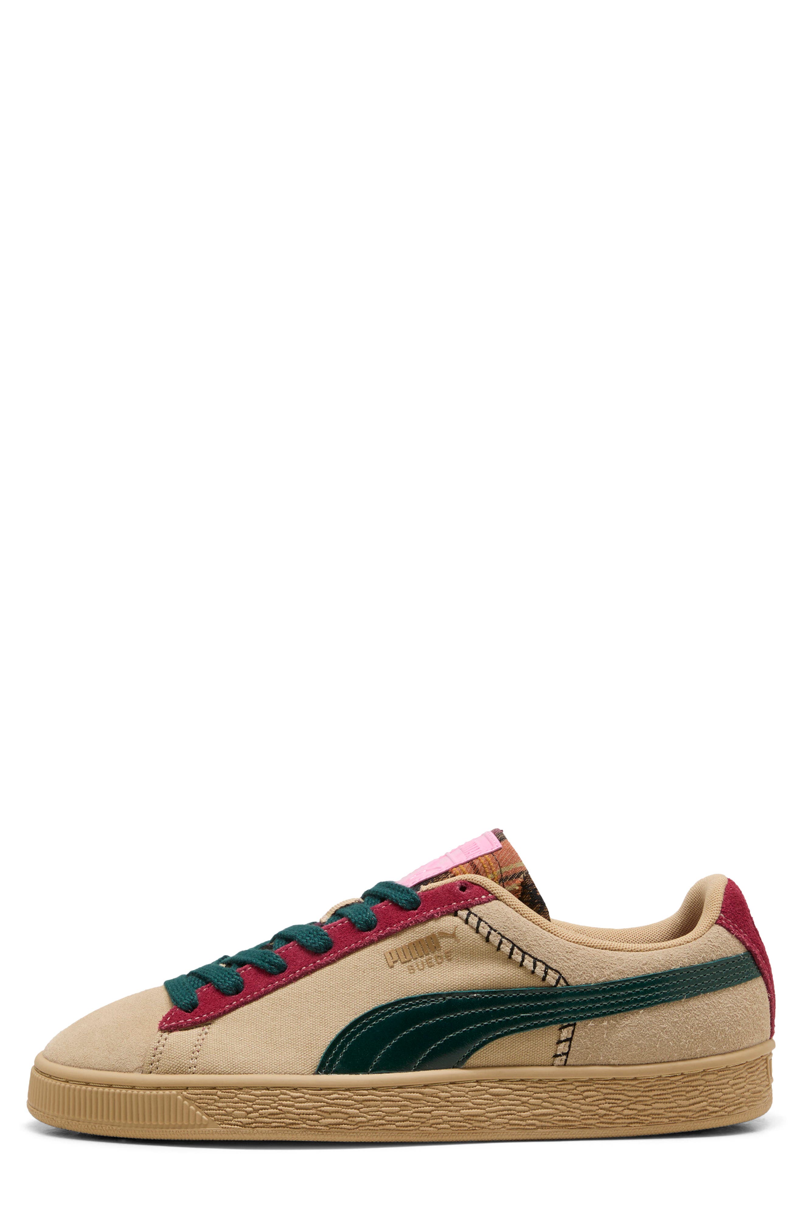 Suede Built and Earned II Sneaker, Alternate, color, SAND DUNE/ DARK GREEN/ ROYAL