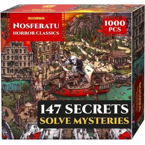 1000-Piece Jigsaw Puzzle for Adults - Metropolis, Nosferatu & Roman Empire