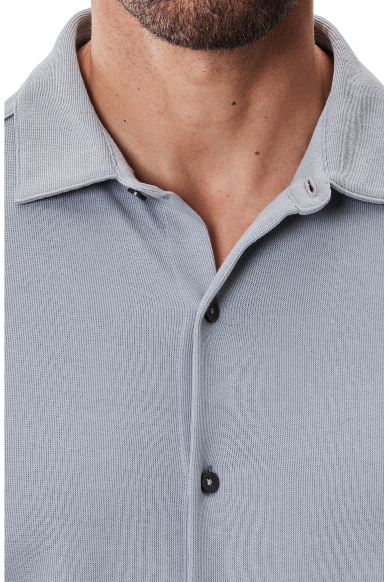 Milo Knit Button-Up Shirt, Alternate, color, MONUMENT GREY