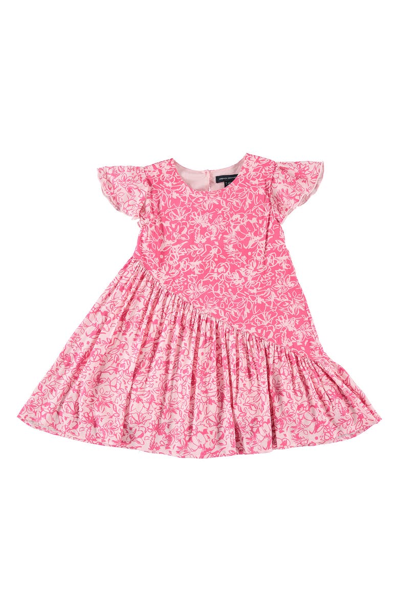 French Connection Asymmetrical Ruffle Dress, Alternate, color, 