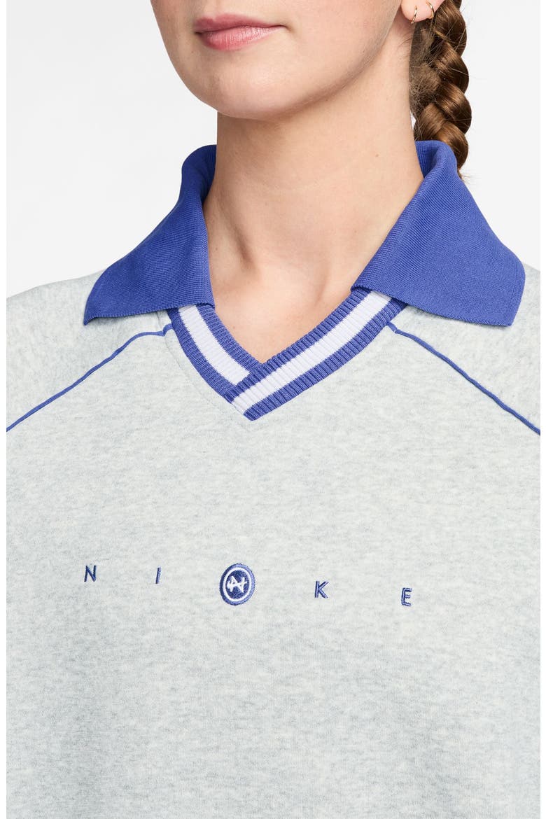 Sportswear Phoenix Johnny Collar Fleece Sweatshirt, Alternate, color, 043 PRPLTM/HTR