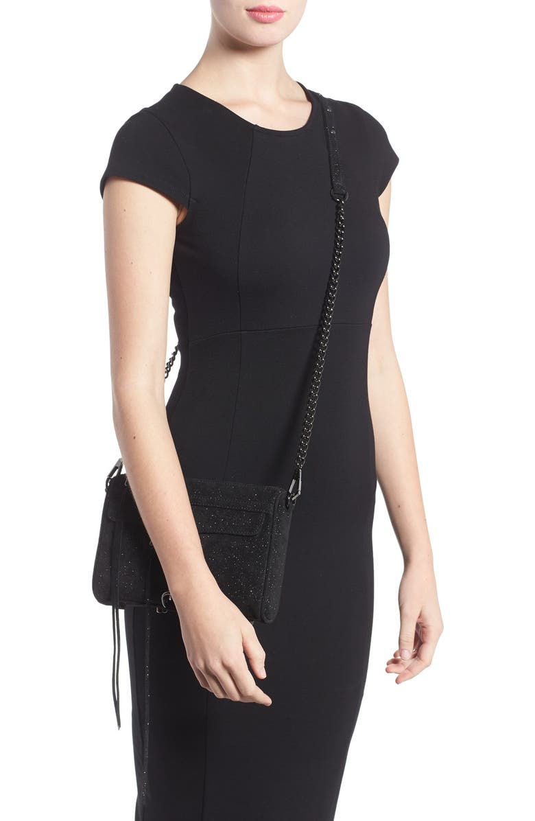 Rebecca Minkoff Mini MAC - Sparkle Leather Crossbody Bag, Alternate, color,