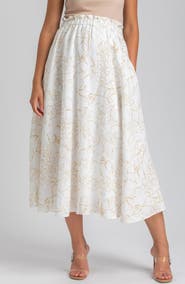 PIETRO BRUNELLI MATERNITY Print Maternity Midi Skirt