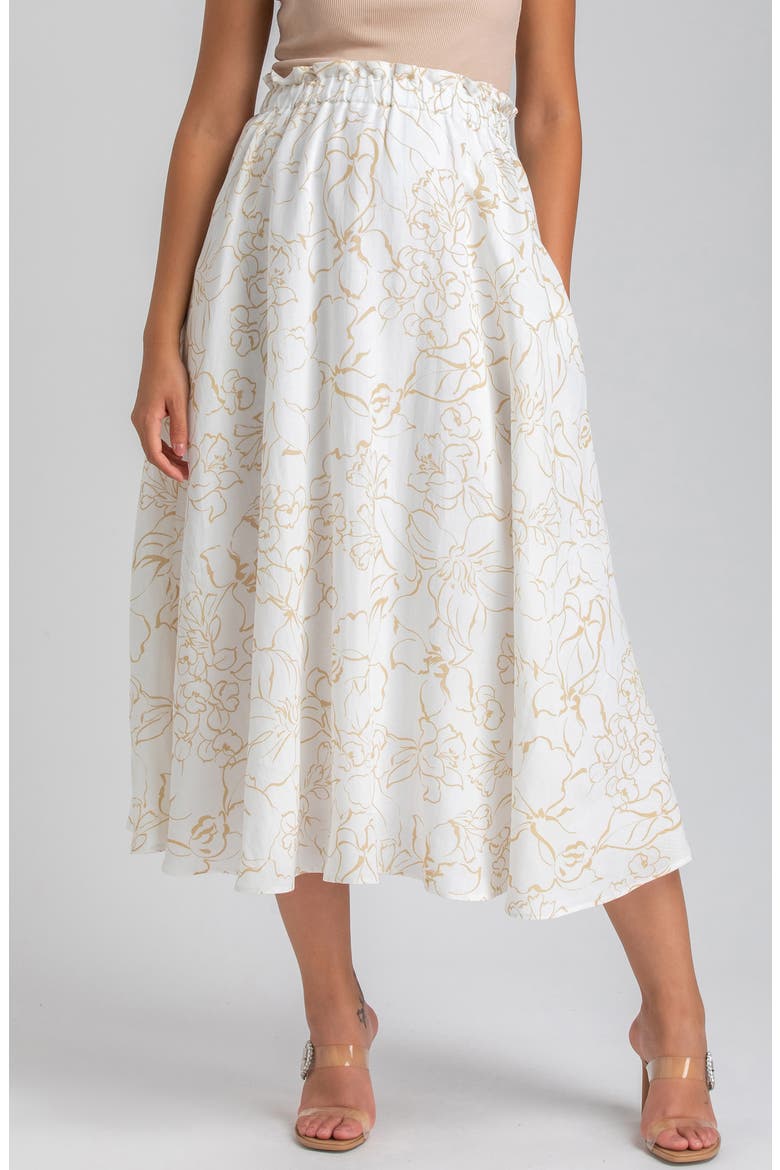 Print Maternity Midi Skirt video