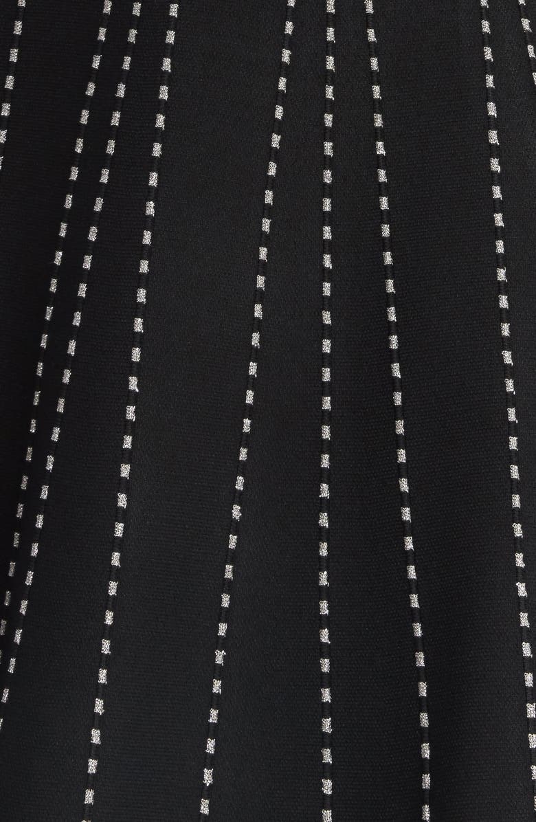 FLYING TOMATO Sweater Minidress, Alternate, color, Black/ Silver