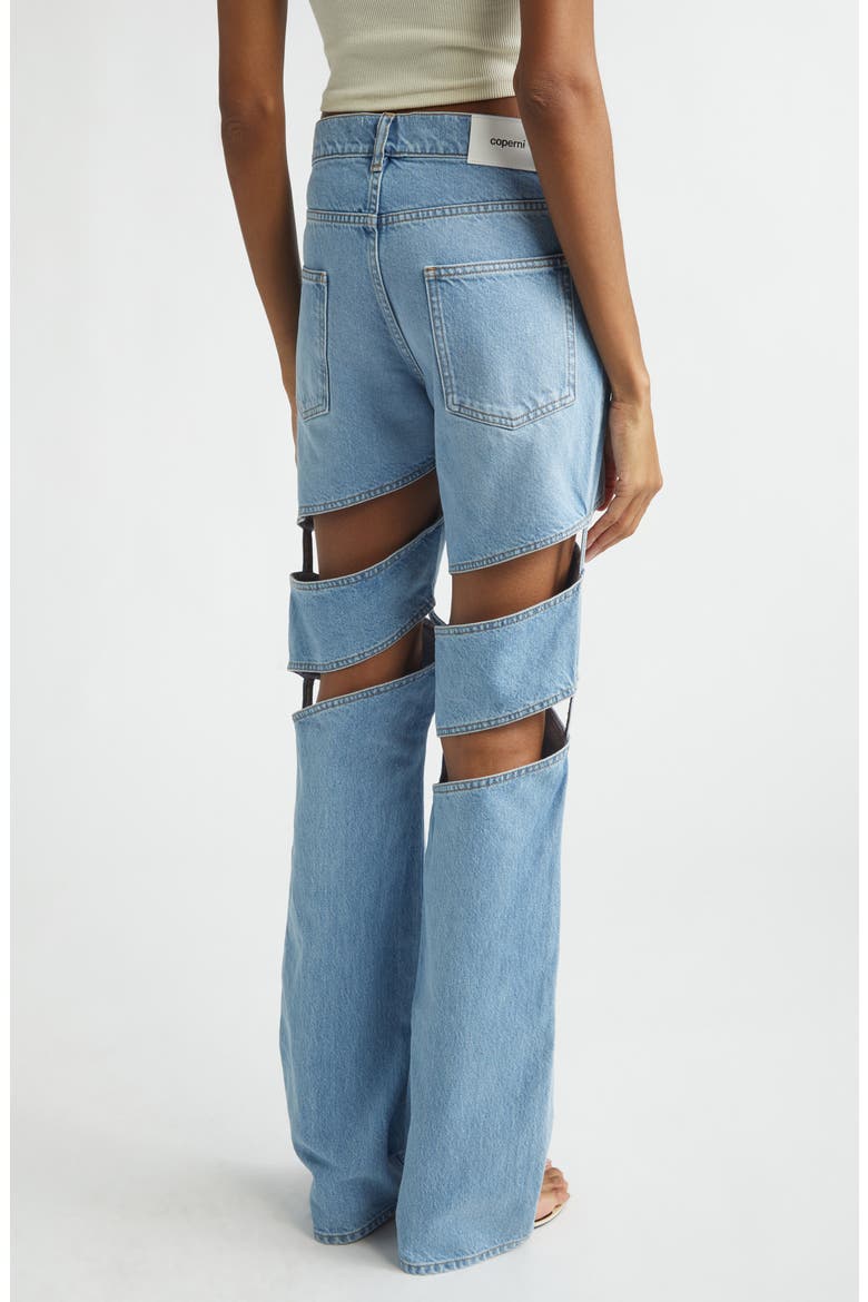 Spiral Straight Cut Jeans, Alternate, color, BLUE LIGHT BLUE