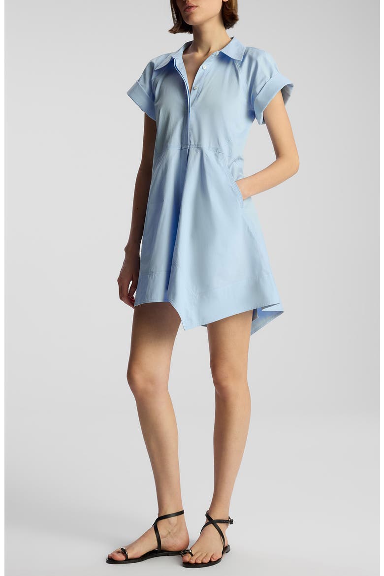 Julie Cotton Chambray Shirtdress, Main, color, SKY BLUE
