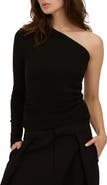 Project Social T Sunset BLVD Ruched One Shoulder Top
