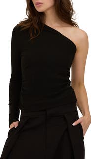 Project Social T Sunset BLVD Ruched One Shoulder Top