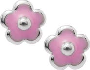 Mignonette Sterling Silver Flower Earrings
