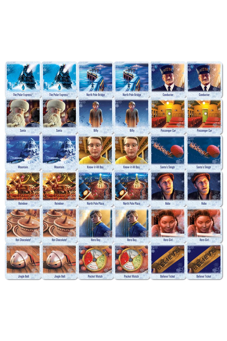 The Polar Express Matching Game, Alternate, color, Multicolor