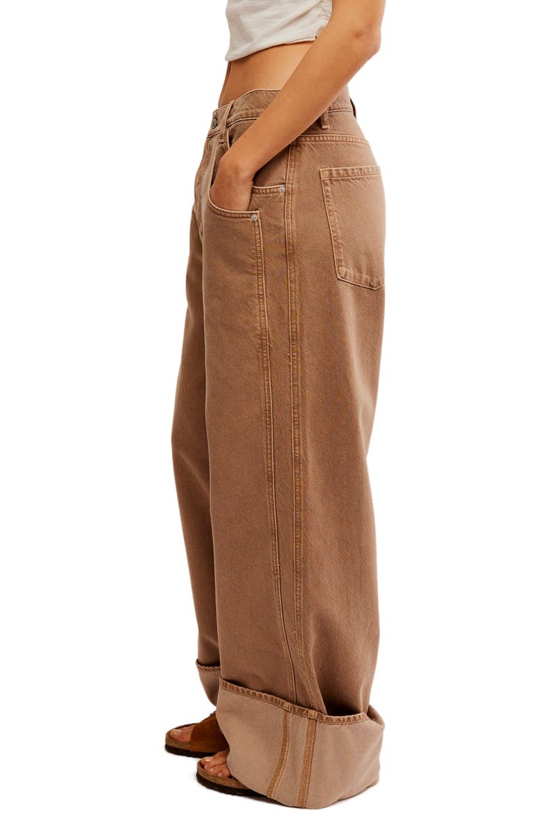 Free People Final Countdown Wide Leg Jeans, Alternate, color, 