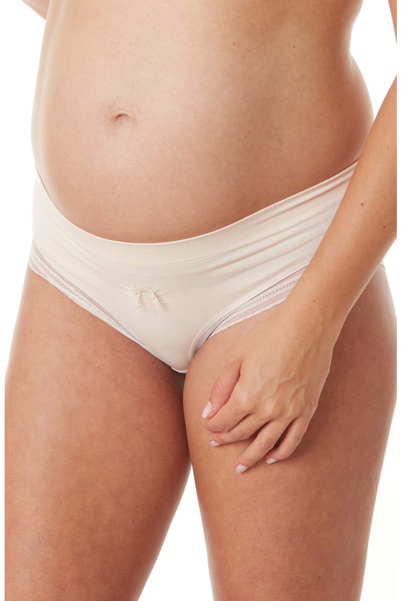 Milk Seamless Low Waist Maternity Slip, Main, color, BLUSH