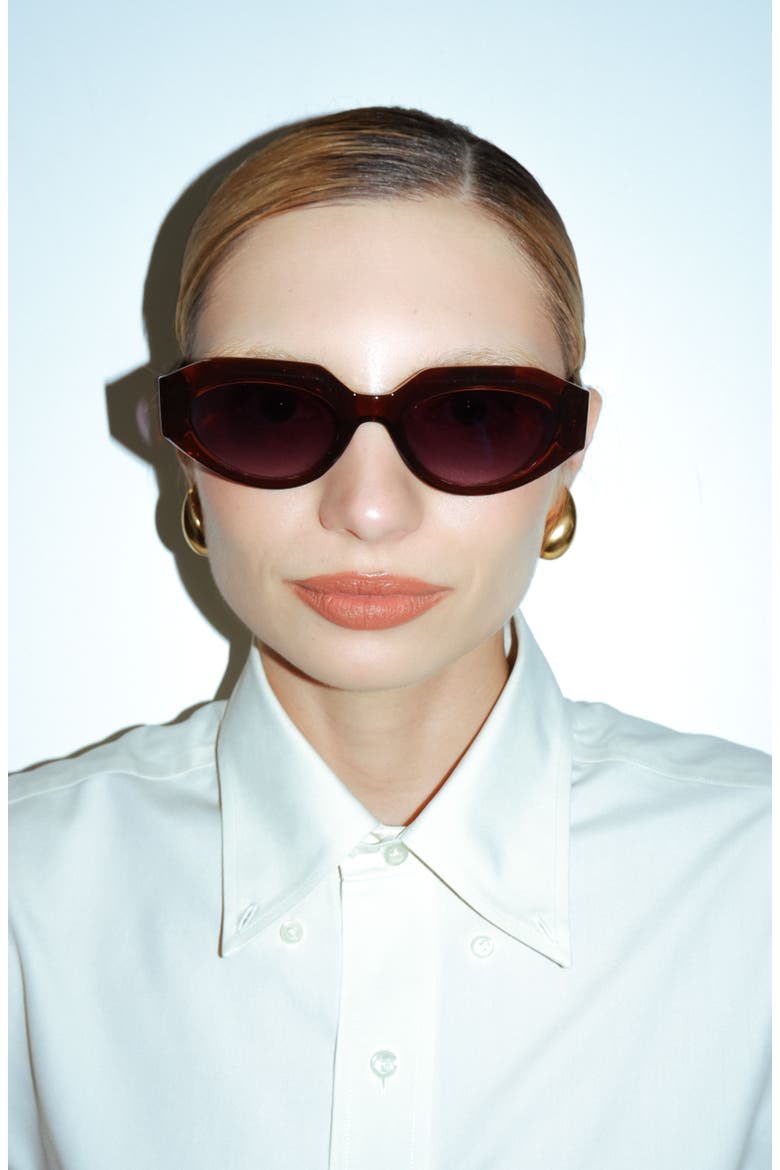 Luxe I Sunglasses, Alternate, color, Chocolate Smoke