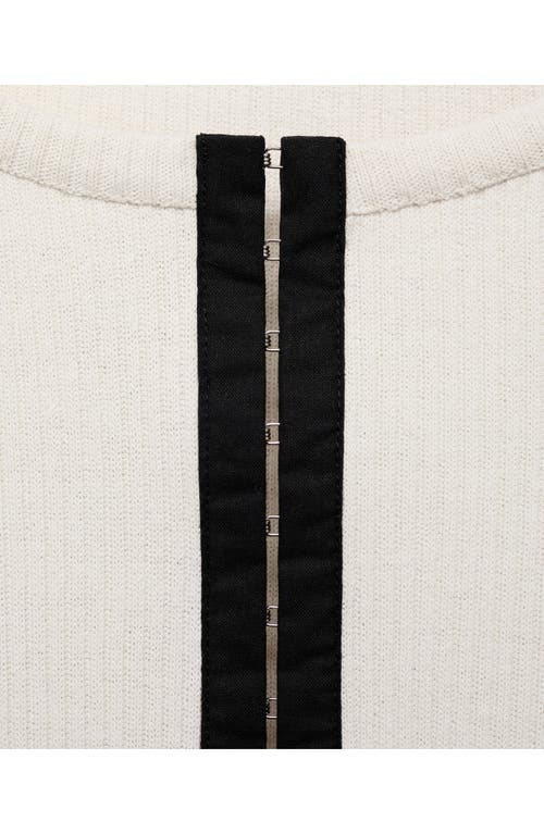 Mango Colorblock Cotton Blend Cardigan