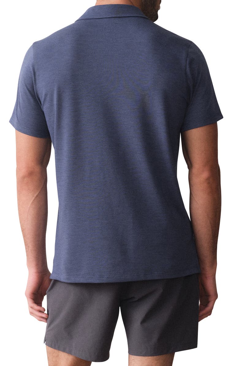 Marine Layer Air Stripe Polo, Alternate, color, Vintage Indigo Sunset Stripe