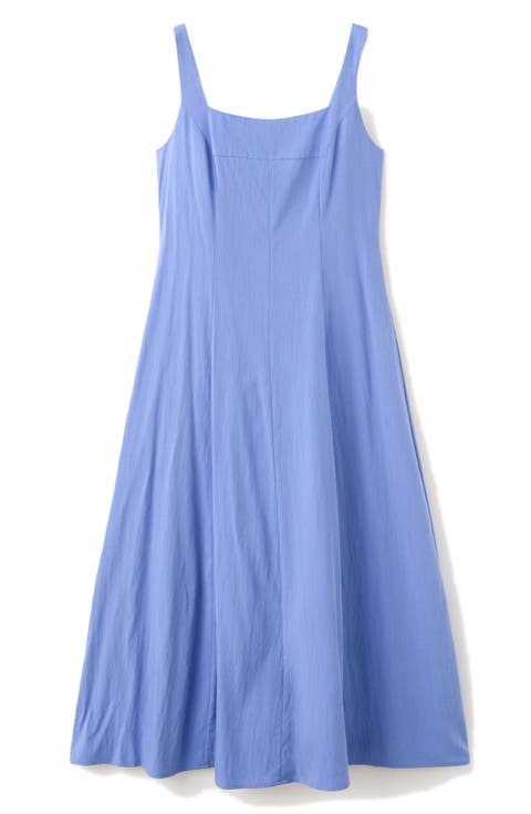 Crinkled A-Line Dress