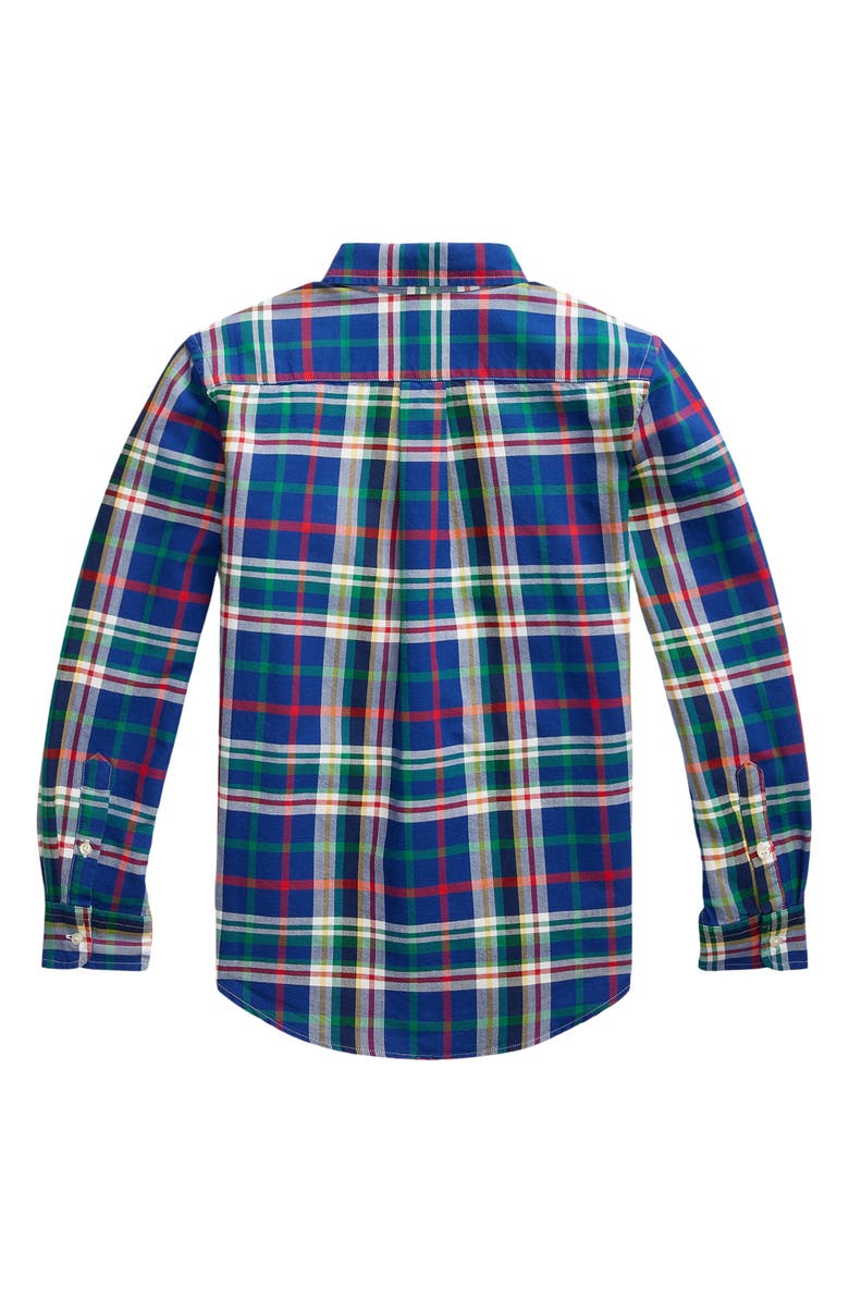 Polo Ralph Lauren Kids' Classic Oxford Button-Up Shirt, Alternate, color, Multi