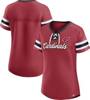 FANATICS Women's Fanatics Branded Cardinal Arizona Cardinals Original State Lace-Up T-Shirt