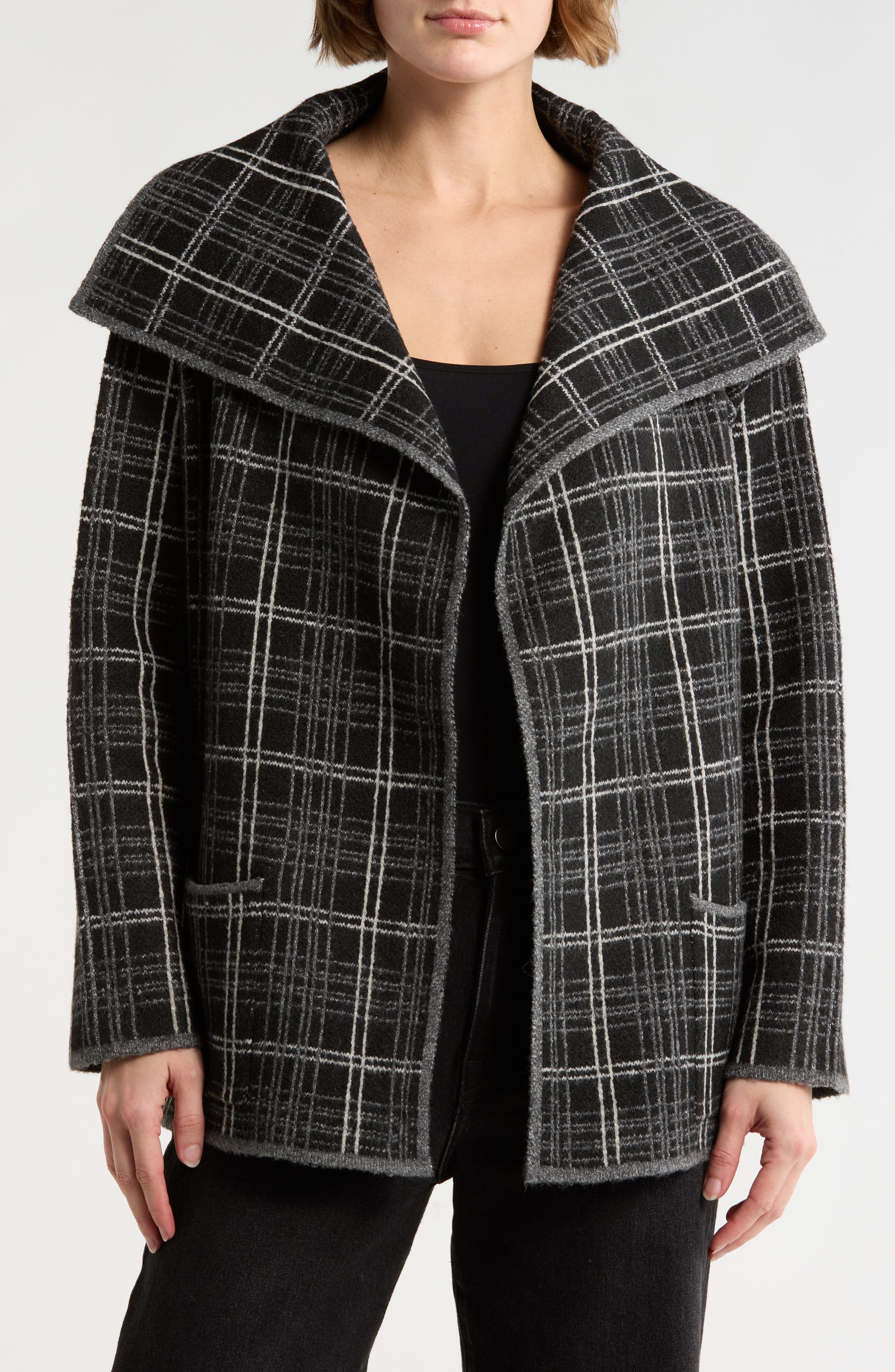 MAX STUDIO Crop Sweater Coat